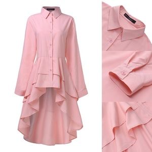 Women Fashion Heart Print Zipper Design T-shirt Ca